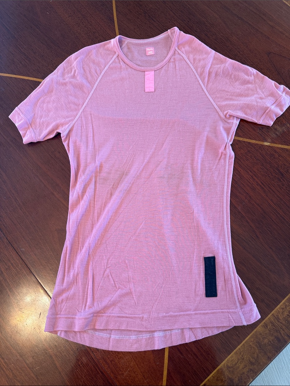 Rapha Pink Crewneck Performance Merino Wool base layer